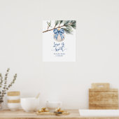 Affiche d'hiver Chinoiserie Arc Amour est doux (Cuisine)