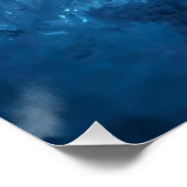 Affiche d'hiver Lumineo blanc et bleu (Coin)