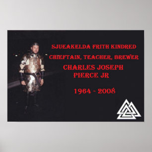 Affiche d'hommage de Charles Pierce