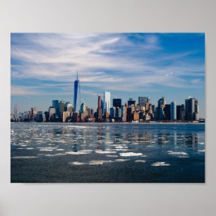 Affiche d'horizon de New York Manhattan