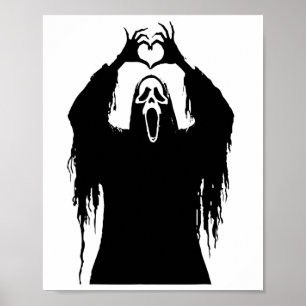 Affiche d'horreur de visage d'Halloween
