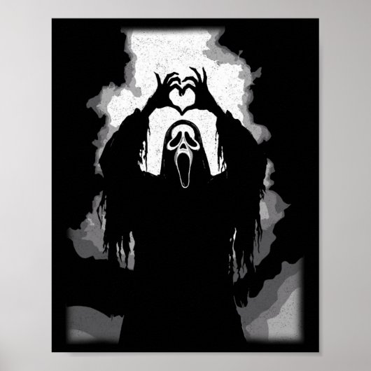 Affiche d'horreur face à la peur Halloween (Devant)
