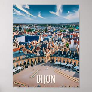 Affiche Dijon Photo Vintage