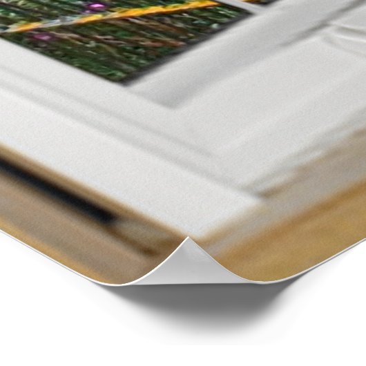 Affiche d'illusion de fenêtre - Vue du pont (Coin)