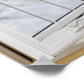 Affiche d'illusion de la fenêtre du cerf blanc d'h (Coin)