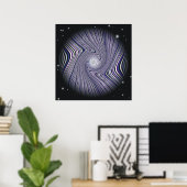 Affiche d'illusion optique de voyage dans un trou (Bureau à domicile)
