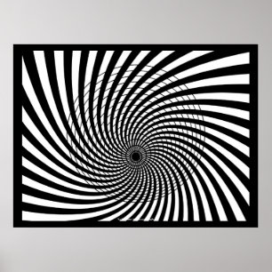 AFFICHE D'ILLUSION OPTIQUE I