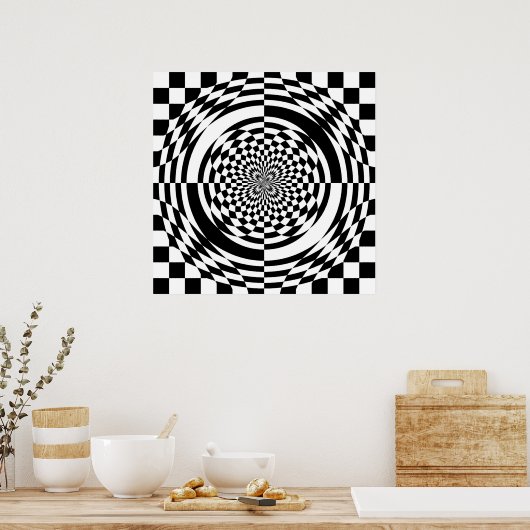 Affiche d'illusions optiques (à partir de 11,95 $) (Cuisine)
