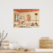 Affiche d'illustration de conception d'intérieur v (Cuisine)