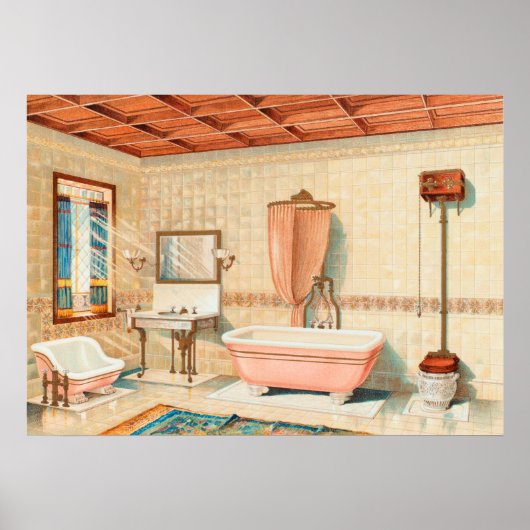 Affiche d'illustration de conception d'intérieur v (Devant)