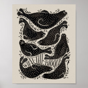 Affiche d'illustration de jeu de mots drôle sur le