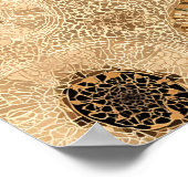 Affiche d'illustration de léopard marchant Art de  (Coin)