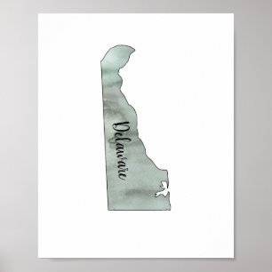Affiche d'illustration de l'État du Delaware
