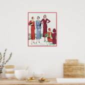 Affiche d'illustration de mode vintage (Cuisine)