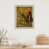 Affiche d'illustration de papillon de style vintag (Cuisine)