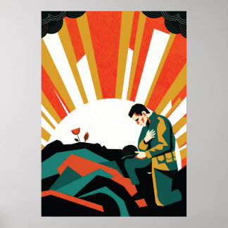 Affiche d'illustration de soldat