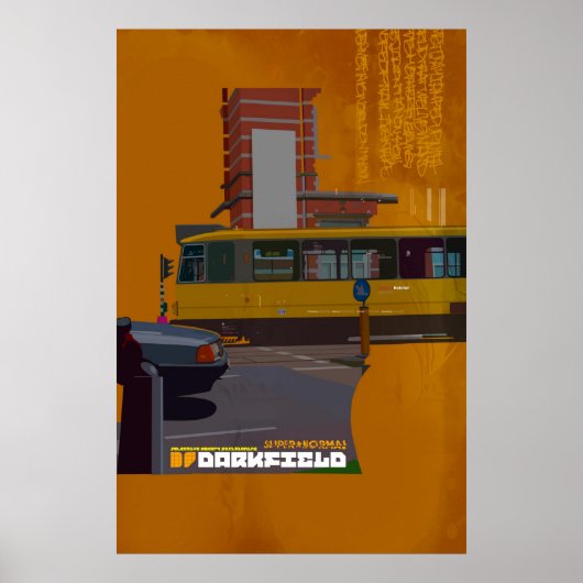 Affiche d'illustration du tramway de Darkfield (Devant)