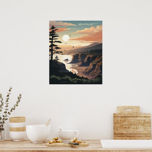 Affiche d'illustration vectorielle du parc nationa (Cuisine)