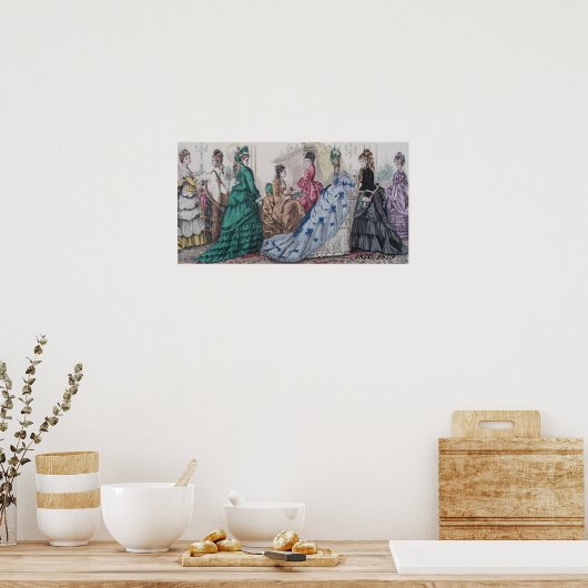 Affiche d'illustrations pour dames de l'État de Vi (Cuisine)