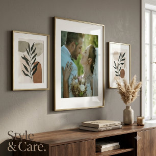 Affiche d'image de mariage de couple personnalisée