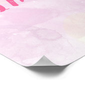 Affiche d'imagination magique (rose) (Coin)