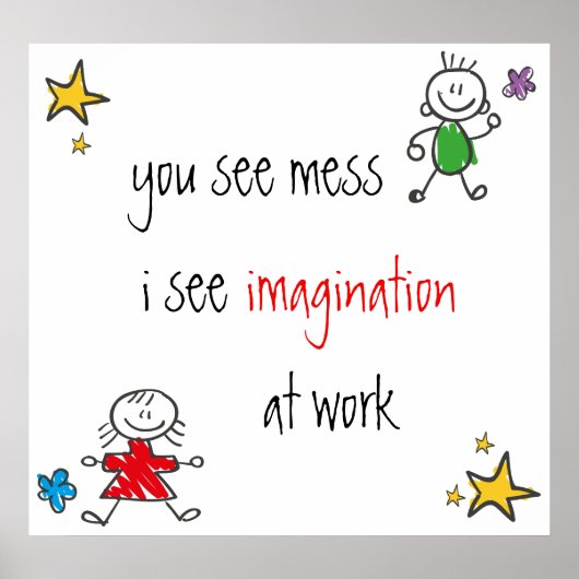 Affiche d'imagination sans désordre (Devant)