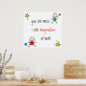 Affiche d'imagination sans désordre (Cuisine)