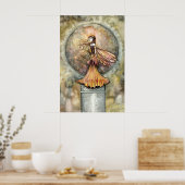 Affiche d'impression Autumn Gold Fairy par Molly H (Cuisine)