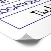 Affiche d'impression aux mains désordonnées Traits (Coin)