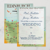 Affiche d'impression de carte d'Édimbourg Écosse d (Devant / Derrière)