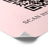 Affiche d'impression de code QR WiFi pour se conne (Coin)
