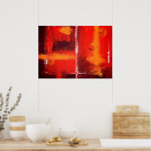 Affiche d'impression de peinture expressionniste a (Cuisine)