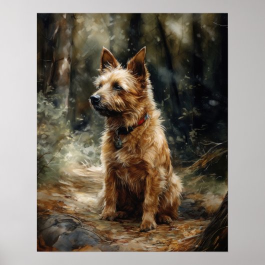Affiche d'impression de Terrier Dog Art (Devant)