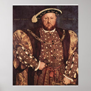 Affiche d'impression de toile du Roi Henry VIII