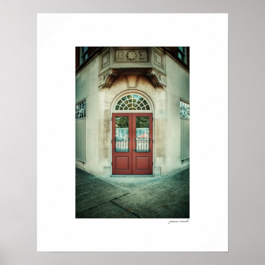 Affiche d'impression d'entrée de coin (Devant)