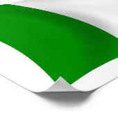Affiche d'impression du drapeau du Nigeria (Coin)