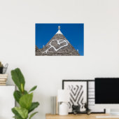 Affiche d'impression du toit de maison trulli (Bureau à domicile)