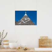 Affiche d'impression du toit de maison trulli (Cuisine)