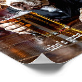 Affiche d'impression "Elle est partie" pour animau (Coin)