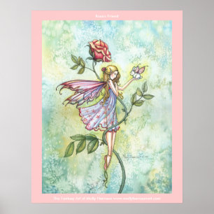 Affiche d'impression Flower Fairy Bunny