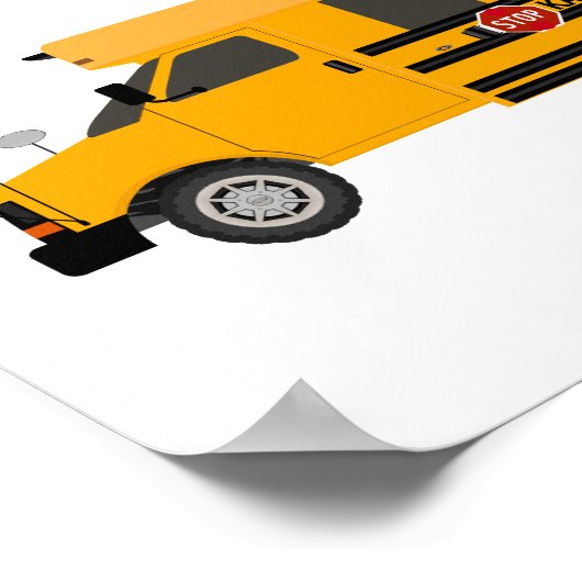 Affiche d'impression pour les enfants d'autobus sc (Coin)