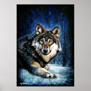 Affiche d'impression Wolf Wildlife