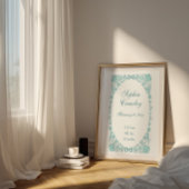 Affiche d'informations de naissance personnalisée