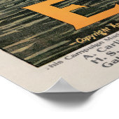 Affiche d'inscription vintage (Coin)