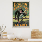 Affiche d'inscription vintage (Cuisine)