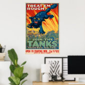 Affiche d'inscription vintage (Bureau à domicile)