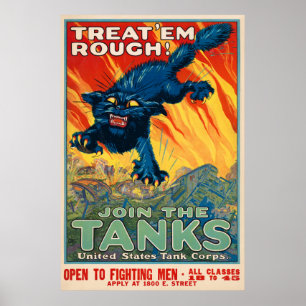 Affiche d'inscription vintage
