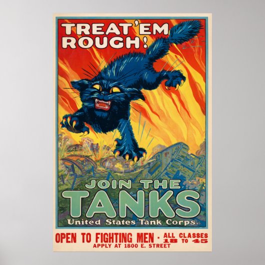 Affiche d'inscription vintage (Devant)