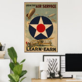 Affiche d'inscription vintage (Bureau à domicile)