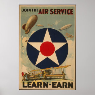 Affiche d'inscription vintage